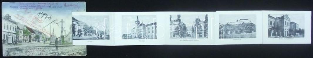 Munkács (with railway station) leporellocard (b)