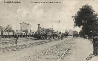 Székelykocsárd railway station with pump house (EB)