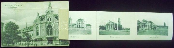 Nagyszalonta (with railway station) leporellocard (b)