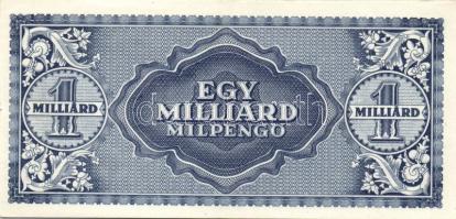 1946. 1.000.000.000MP kissé lefelé tolódott nyomattal T:I-(apró papírkopás)