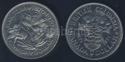 Kanada 1970. 1$ "Manitoba" + 1971. 1$ "Brit-Kolumbia" T:2