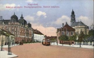 Nagyvárad Rákóczi street with tram