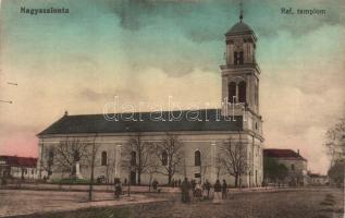 Nagyszalonta Calvinist church (with Hebrew greeting on backside)