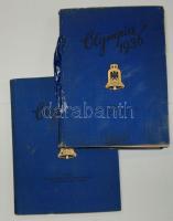 1936-os Olimpiáról 2 kötetes német könyv kb 400 fényképpel