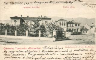 Turócszenmárton hospital and Villa Bulla