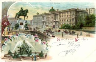 1899 Berlin castle litho