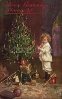 Christmas tree, Raphael Tuck Oilette