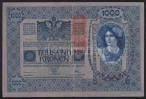 1902. 1000K függőleges "Deutschösterreich" fny-al T:III + 1919. 5K "Osztrák-Magyar Ba...