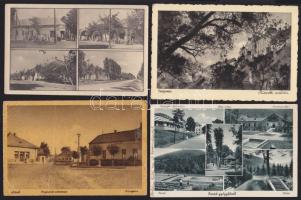 24 db háború előtti városképes lap a történelmi Magyarország területéről / 24 pre-war Hungarian town-view cards