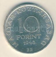 1948. 10Ft Ag "Széchenyi" T:2+ apró ph