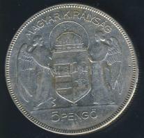1930. 5P Ag "Horthy jobbra" T:3