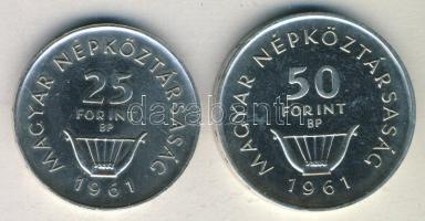 1961. 25Ft Ag + 50Ft Ag "Liszt Ferenc" T:P csak 2500db!