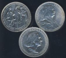 1935-36. 2P Ag "Liszt, Rákóczi, Pázmány" sor T:2 ph.