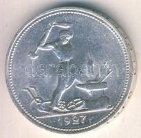 Szovjetunió 1927. 50k Ag T:2- apró ph.