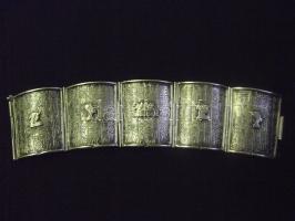 Egyiptomi glídes ezüst (Ag) karkötő 72,6gr