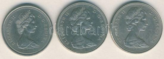 1970. 1$ "Manitoba" + 1971. 1$ "Brit-Kolumbia" + 1973. 1$ "Prince Edward-sz...