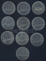 Kanada 1976-1982. 1$ (10x) 6klf évszámmal T:2,2- ph