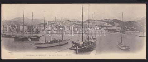 Menton bay unfolded panoramacard (fa)