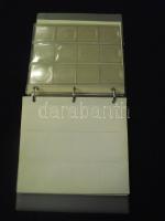 "Dresdener Münz Album" gyűrűs éremtartó album 7 oldal, elválasztólapokkal, összesen 108db ...