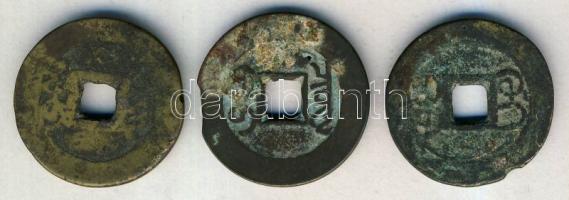 Kína Császárság / Kao-Tsung (Chien-Lung) 1736-1795. 3klf db "Chien-Lung / Tung-Pao" (25mm)...