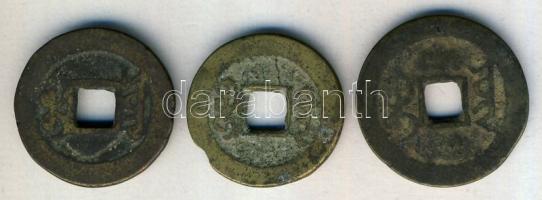 Kína Császárság / Kao-Tsung (Chien-Lung) 1736-1795. 3klf db "Chien-Lung / Tung-Pao" (24-25...