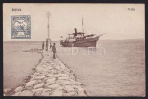 Siófok móló a Helka gőzössel