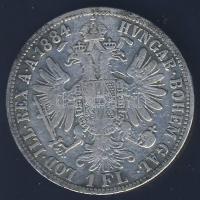 Ausztria 1884. 1Fl Ag T:3 ph