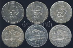 1992-94. 200Ft Ag "MNB" "Deák" (6x) T:1-/2,2,2-