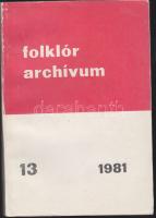1981 Hoppál Mihály: Folklór archivum - Turai hímzések motívumvilága, MTA néprajzi kutató csoport kiadása, Bp.