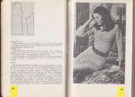 1972 Fürge ujjak könyve, Műszaki Könyvkiadó, Bp., Horgolás, hímzés és kötés
