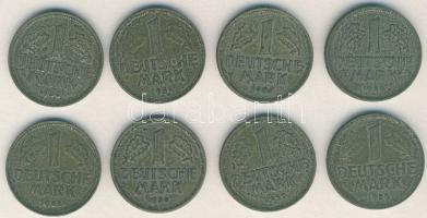 NSZK 1950D 1M + 1950G 1M + 1950J 1M + 1950F + 1954J 1M + 1956G 1M + 1958F 1M + 1959G 1M T:2-/3+