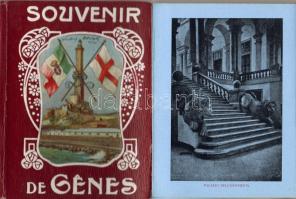 1920 Genova képes füzet (leporello) díszes borítóval