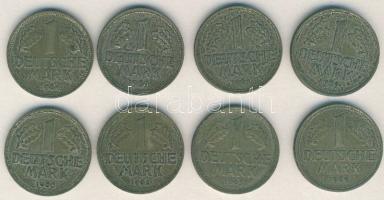 NSZK 1963F 1M + 1963G 1M + 1963J 1M + 1964G 1M + 1966F 1M + 1969D 1M + 1969F 1M + 1969J 1M T:2/3+