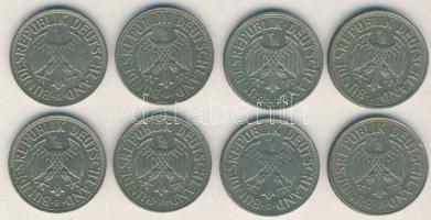 NSZK 1963F 1M + 1963G 1M + 1963J 1M + 1964G 1M + 1966F 1M + 1969D 1M + 1969F 1M + 1969J 1M T:2/3+