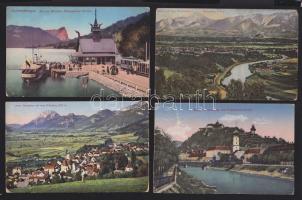 4 db háború előtti osztrák városképes lap