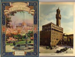 1920 Firenze képes füzet (leporello) díszes borítóval