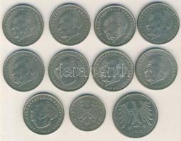 NSZK 1969D,G,J 2M (3x) + 1970F,J 2M (2x) + 1972D 2m + 1973D 2M + 1974F 2M + 1976F 2M + 1975J 5M T:2/...