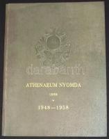 1958 Athenaeum Nyomda jubileumi album 1948-1958. egészvászon kötésben 26p.