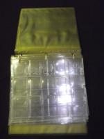 "Dresdener Münz Album" gyűrűs éremtartó album 7 oldal, összesen 162db érem tárolására alka...