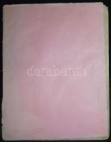 cca 1910 Házi készítésű album, kb 100 db horgolási mintával / Embroiding sample-album