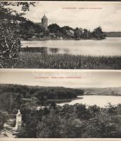 1910 Skanderborg/Dánia leporello füzet 10 nagyalakú képpel