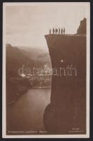 Praekestolen Lysefjord (sent by Hungarian musician Jenő Bartal to Károly Sebestyén critique)