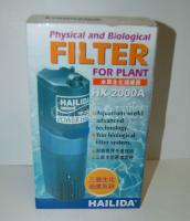 HX-2000A típusú akvárium szűrő és egy műnövény