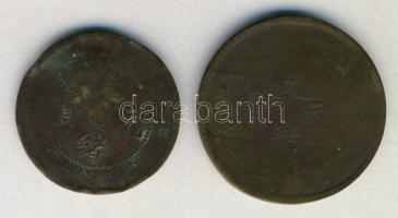 Kína 1903-1905. 5 Cash + 10 Cash "Hu Poo" T:3,3-