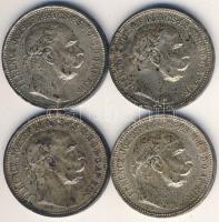 1912KB-1915KB 1K Ag (4x) T:2+(patina)