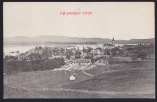 Nyergesújfalu (hátoldalon Demény Ottó üzenete és aláírása, Elek Artúr író, műfordítónak címezve)