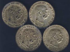 Ausztria 1912-1915. 1K Ag (4x) T:2/2- patina