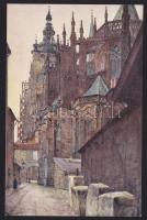 5 db háború előtti Prága képeslap / 5 Prague postcards