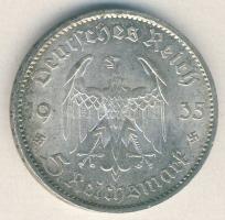 Német 3. Birodalom 1935A. 5M "Garnisonkirche" Ag T:2- ph.