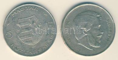 1947. 5Ft Ag (3x) "Kossuth" T:2-,3 ph.